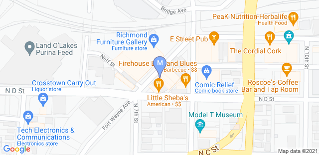 Map to Meng's Martial Arts of Richmond